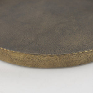 Mercana Marlowe Tray - Rustic Elegance in Antiqued Matte Gold for Serving, Display, or Organizing Items Aluminum | Small 69852