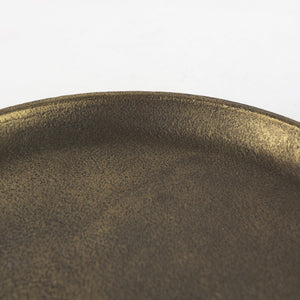 Mercana Marlowe Tray - Rustic Elegance in Antiqued Matte Gold for Serving, Display, or Organizing Items Aluminum | Small 69852