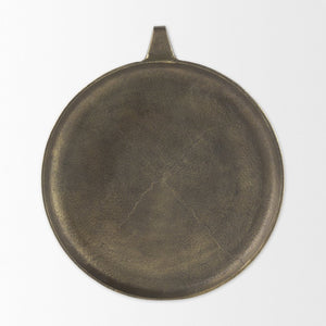 Mercana Marlowe Tray - Rustic Elegance in Antiqued Matte Gold for Serving, Display, or Organizing Items Aluminum | Large 69853