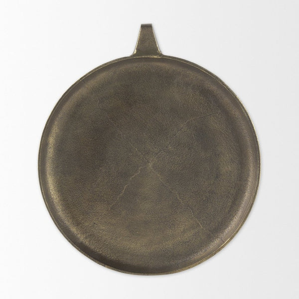 Mercana Marlowe Tray - Rustic Elegance in Antiqued Matte Gold for Serving, Display, or Organizing Items Aluminum | Large 69853