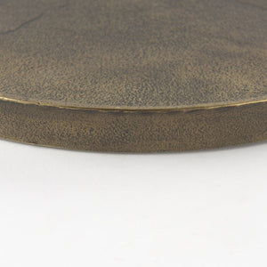 Mercana Marlowe Tray - Rustic Elegance in Antiqued Matte Gold for Serving, Display, or Organizing Items Aluminum | Large 69853