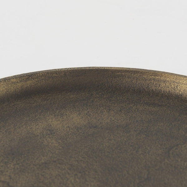 Mercana Marlowe Tray - Rustic Elegance in Antiqued Matte Gold for Serving, Display, or Organizing Items Aluminum | Large 69853