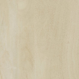 Mercana Hogarth 36-Inch Two-Door Accent Cabinet with Geometric Design for Modern Rustic Living Spaces Blonde Wood | Silver Metal 69752