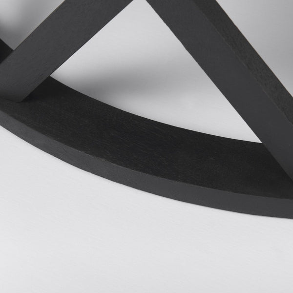 Mercana Forsey Solid Mango Wood Round Coffee Table with Lattice Design for Modern Rustic Living Spaces 69745