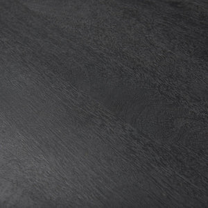 Mercana Forsey Solid Mango Wood Round Coffee Table with Lattice Design for Modern Rustic Living Spaces 69745