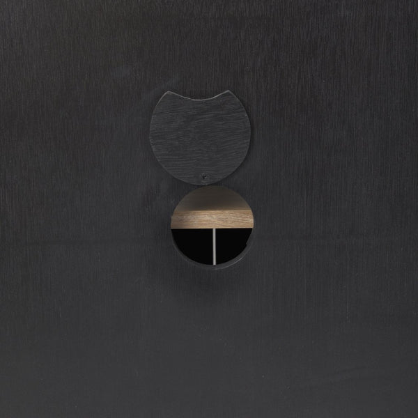 Mercana Sloan Modern Industrial Sideboard with Mango Wood & Glass, Versatile Storage for Chic Living Spaces 69886