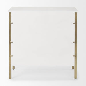 Mercana Savannah Accent Cabinet - Coastal Glam Design with Honeycomb Drawers for Elegant Storage Solutions 69758