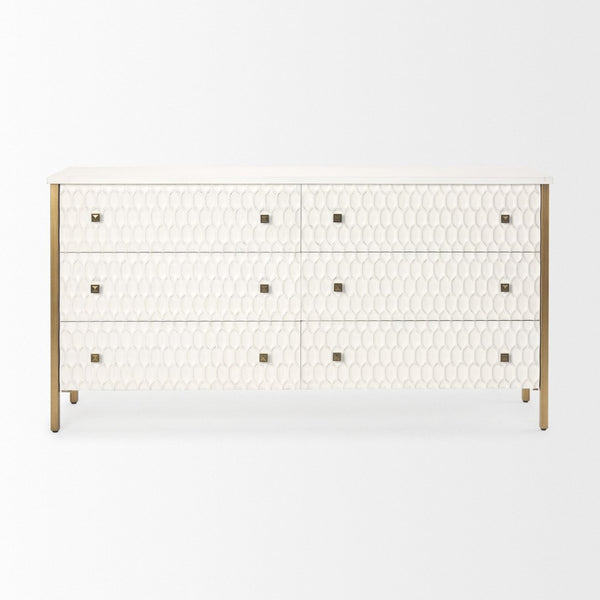 Mercana Savannah Coastal Charm Sideboard with Glamorous Accents for Stylish Storage and Organization 69759
