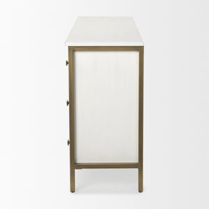 Mercana Savannah Coastal Charm Sideboard with Glamorous Accents for Stylish Storage and Organization 69759