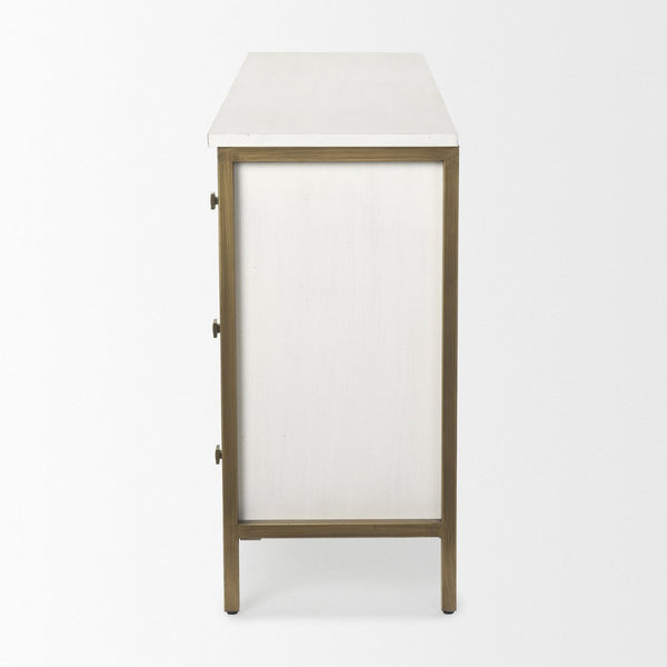 Mercana Savannah Coastal Charm Sideboard with Glamorous Accents for Stylish Storage and Organization 69759