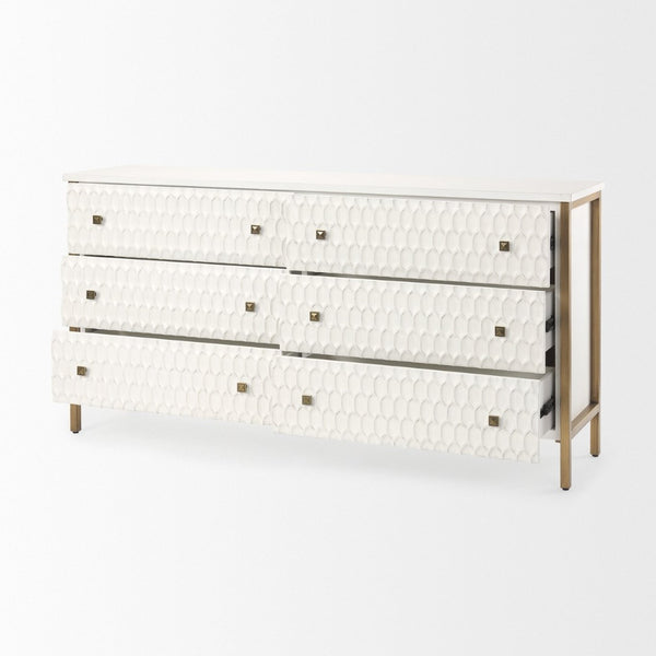 Mercana Savannah Coastal Charm Sideboard with Glamorous Accents for Stylish Storage and Organization 69759
