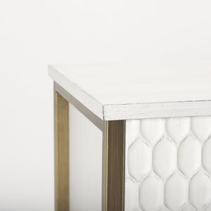 Mercana Savannah Coastal Glam Accent Cabinet for Stylish Storage in Living Room, Entryway, or Bedroom 69760