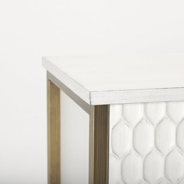 Mercana Savannah Coastal Glam Accent Cabinet for Stylish Storage in Living Room, Entryway, or Bedroom 69760