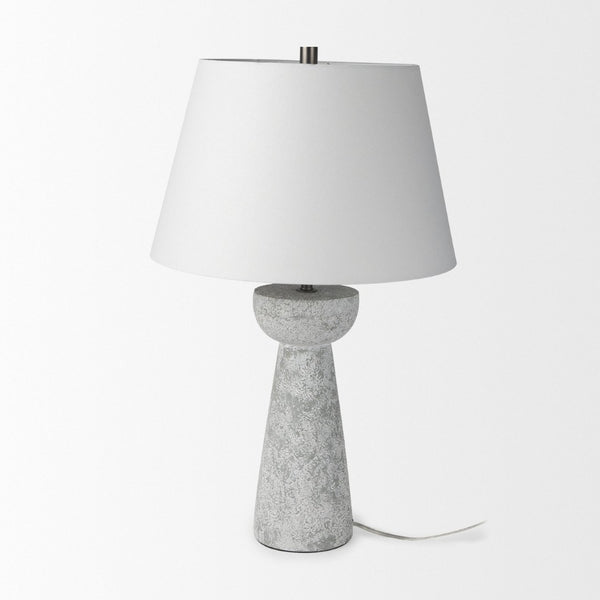 Mercana Julia Elegant Cement Table Lamp - Coastal Modern Design for Ambient Lighting in Any Room 69706