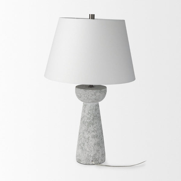 Mercana Julia Elegant Cement Table Lamp - Coastal Modern Design for Ambient Lighting in Any Room 69706