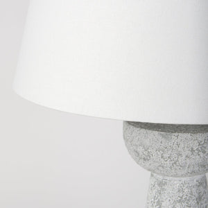 Mercana Julia Elegant Cement Table Lamp - Coastal Modern Design for Ambient Lighting in Any Room 69706