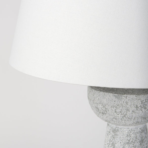 Mercana Julia Elegant Cement Table Lamp - Coastal Modern Design for Ambient Lighting in Any Room 69706