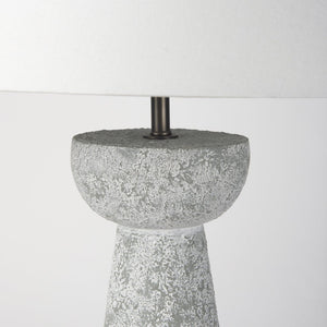 Mercana Julia Elegant Cement Table Lamp - Coastal Modern Design for Ambient Lighting in Any Room 69706