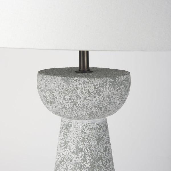 Mercana Julia Elegant Cement Table Lamp - Coastal Modern Design for Ambient Lighting in Any Room 69706