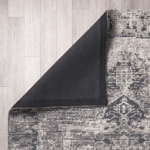 Mercana Greyson Area Rug - Cozy Wool-Blend with Faded Motif for Modern Rustic Home Décor and Comfort Gray | 96.0L 69771