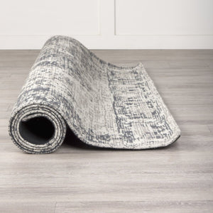 Mercana Greyson Area Rug - Cozy Wool-Blend with Faded Motif for Modern Rustic Home Décor and Comfort Gray | 120.0L 69772