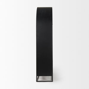 Mercana Sloan 85.5H Elegant Arched Cabinet with Solid Mango Wood and Glass Doors for Stylish Storage Solutions 69885