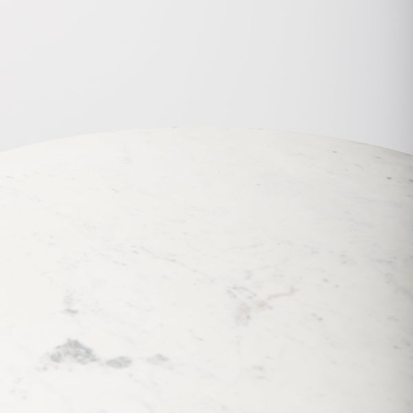 Mercana Maxwell Round Marble Bistro Table – Elegant Blend of Natural Stone and Warm Wood for Stylish Dining Spaces 69928-AB