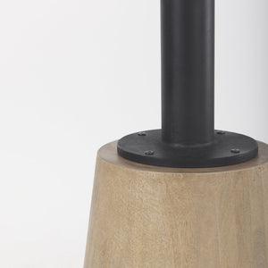 Mercana Maxwell Round Marble Bistro Table – Elegant Blend of Natural Stone and Warm Wood for Stylish Dining Spaces 69928-AB