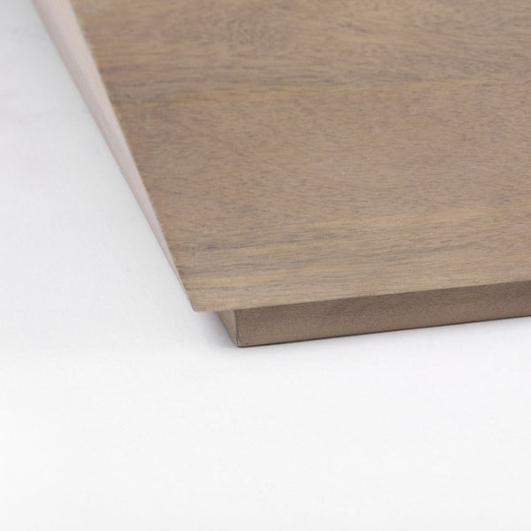 Mercana Wyatt Modern Angular Coffee Table - Solid Wood, Sculptural Design for Stylish Living Room Decor 69932