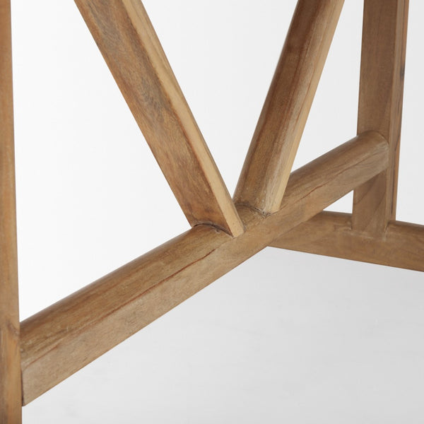 Mercana Viktor Solid Mango Wood Dining Table - Scandinavian Elegance with Oval Top & T-Shaped Legs Design 84" Lt Brown Wood Top | Lt Brown Wood Legs 69959-AB