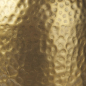 Mercana Leo Gold Hammered Table Lamp with White Fabric Shade - Elegant Lighting for Stylish Interiors Gold Base | White Shade 70055