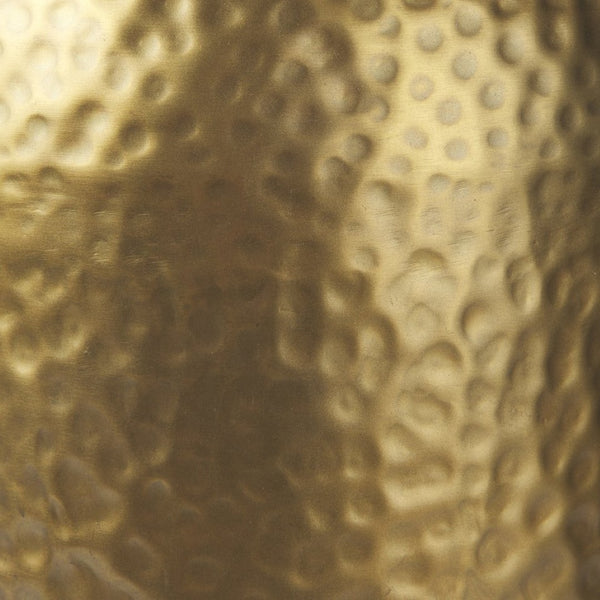 Mercana Leo Gold Hammered Table Lamp with White Fabric Shade - Elegant Lighting for Stylish Interiors Gold Base | White Shade 70055