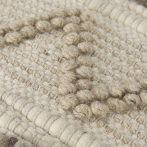Mercana Caela Handwoven Popcorn Stitch Square Pouf – Chic Boho Accent for Modern and Eclectic Interiors 67585