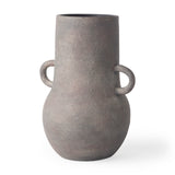 Armani 10.4H Brown-Gray Double Ear Ceramic Vase