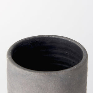 Mercana Armani Sculptural Ceramic Vase with Unique Double-Ear Design for Rustic and Modern Décor Styles Gray-Brown | Small Double Ears 70076