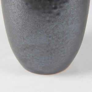 Mercana Kora Sculptural Ceramic Vase with Unique Metallic Finish and Architectural Double Ear Design Dark Metallic | 16.9H 70079