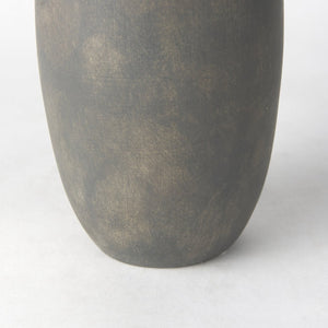 Mercana Kilian Tall Ceramic Double Ear Vase – Sculptural Accent in Earthy Brown-Gray for Modern Spaces Matte | 16.9H 70085