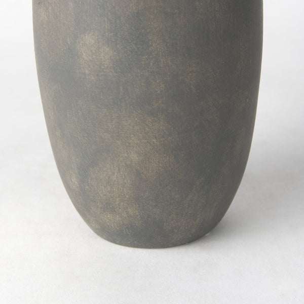 Mercana Kilian Tall Ceramic Double Ear Vase – Sculptural Accent in Earthy Brown-Gray for Modern Spaces Matte | 16.9H 70085