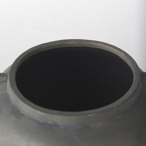 Mercana Kilian Tall Ceramic Double Ear Vase – Sculptural Accent in Earthy Brown-Gray for Modern Spaces Matte | 8.5H 70087