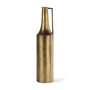 Mercana Aubrey Large 24H Gold Iron Jug Vase - Elegant Industrial Glam Decor for Modern Floral Displays Antique Gold Metal | 24H 69856