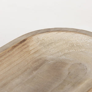 Mercana Carver Set of 2 Rustic Elevated Wooden Trays – Stylish Organizers for Home Décor & Essentials White-washed Wood | Oblong 70066