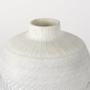 Mercana Blume Ceramic Vase – Elegant Off-White & Gray Textured Design for Contemporary Home Decor Ombre | Small 70073