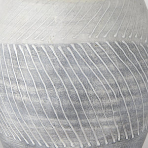 Mercana Blume Ceramic Vase – Elegant Off-White & Gray Textured Design for Contemporary Home Decor Ombre | Small 70073