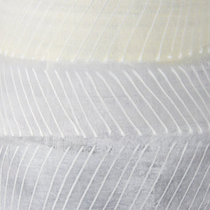 Mercana Blume Ceramic Vase – Elegant Off-White & Gray Textured Design for Contemporary Home Decor Ombre | Large 70074