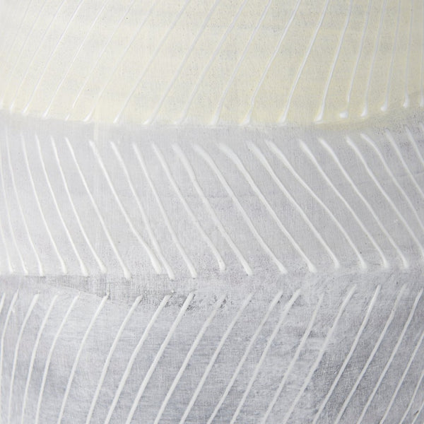 Mercana Blume Ceramic Vase – Elegant Off-White & Gray Textured Design for Contemporary Home Decor Ombre | Large 70074