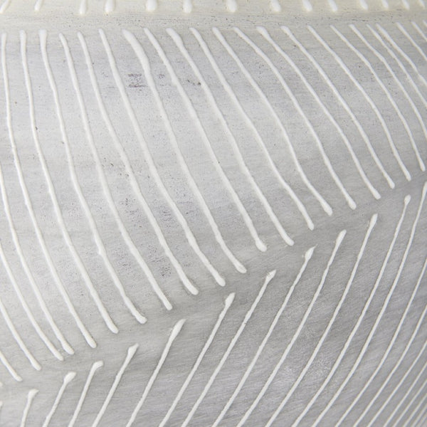 Mercana Blume Ceramic Vase – Elegant Off-White & Gray Textured Design for Contemporary Home Decor Ombre | Medium 70075