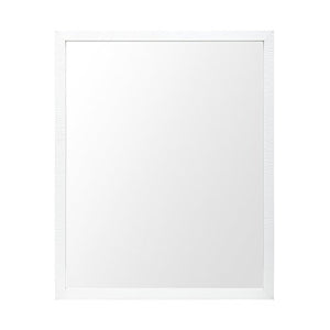 Mercana White 24x30 Faux Wood Frame Bathroom Vanity Mirror MIR-D244-P2430SP