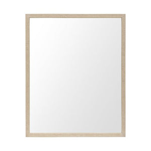 Mercana Tan 24x30 Faux Wood Frame Bathroom Vanity Mirror MIR-D289-P2430SP