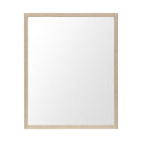 Tan 24x30 Faux Wood Frame Bathroom Vanity Mirror