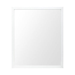 Mercana White 20x24 Faux Wood Frame Bathroom Vanity Mirror MIR-D244-P2024SP